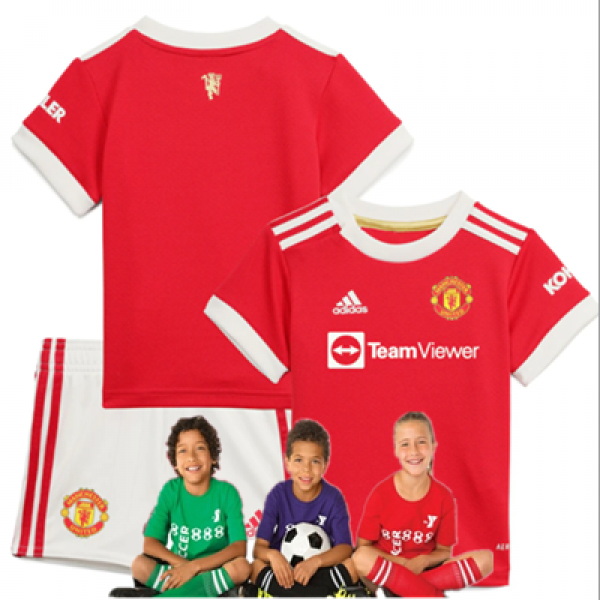 Kid  Manchester United Home Suit 21/22(Customizable)