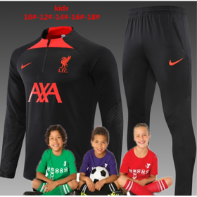 Kid's 22/23 Liverpool Black Training Suits