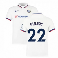 2019/2020 Chelsea Away White #22 Pulisic Football Futbol Soccer Kids Jersey Shorts Socks Set Youth Sizes 
