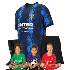 Kid's Inter Milan Home Suit 21/22 (Customizable)