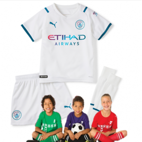 Kid's Manchester City Away Suit 21/22(Customizable)