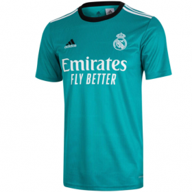 Real Madrid Third Aqua White Jersey 21/22 (Customizable)