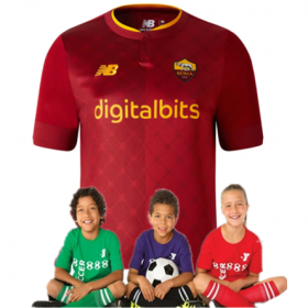 Kid's AS Roma Home Suit 22/23(Customizable)
