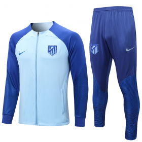 22/23 Atletico Madrid Long Zipper Training Suit Blue
